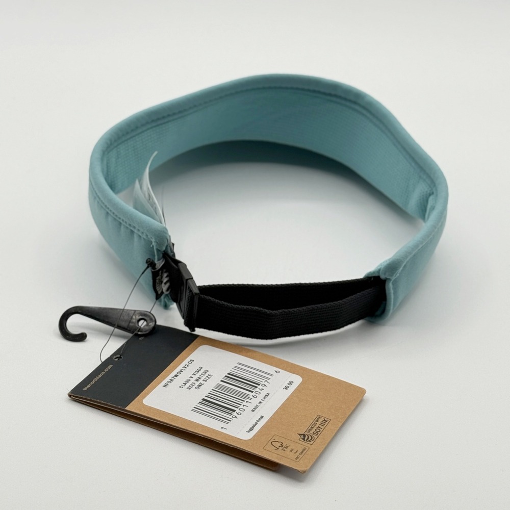 The North Face Class V Visor Reef Water Blue NF0A7WGVLV2-OS One Size NEW - Picture 4 of 8